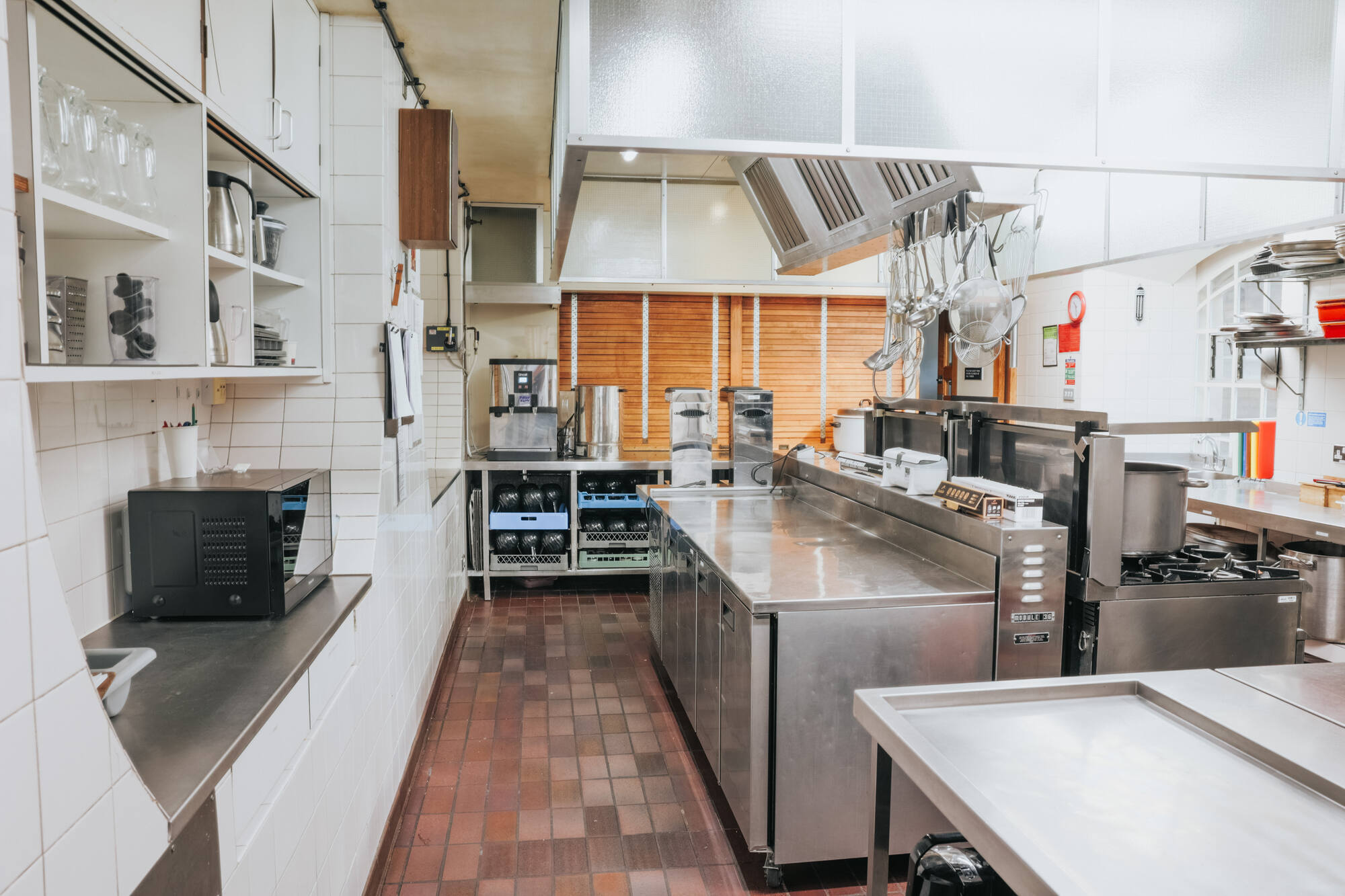 The kitchen at All Souls Langham Place.