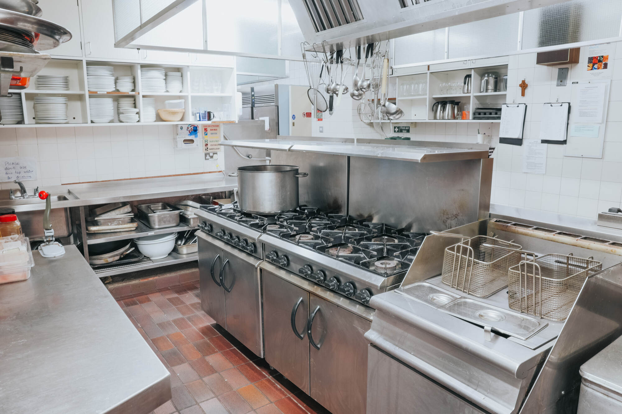 The kitchen at All Souls Langham Place.