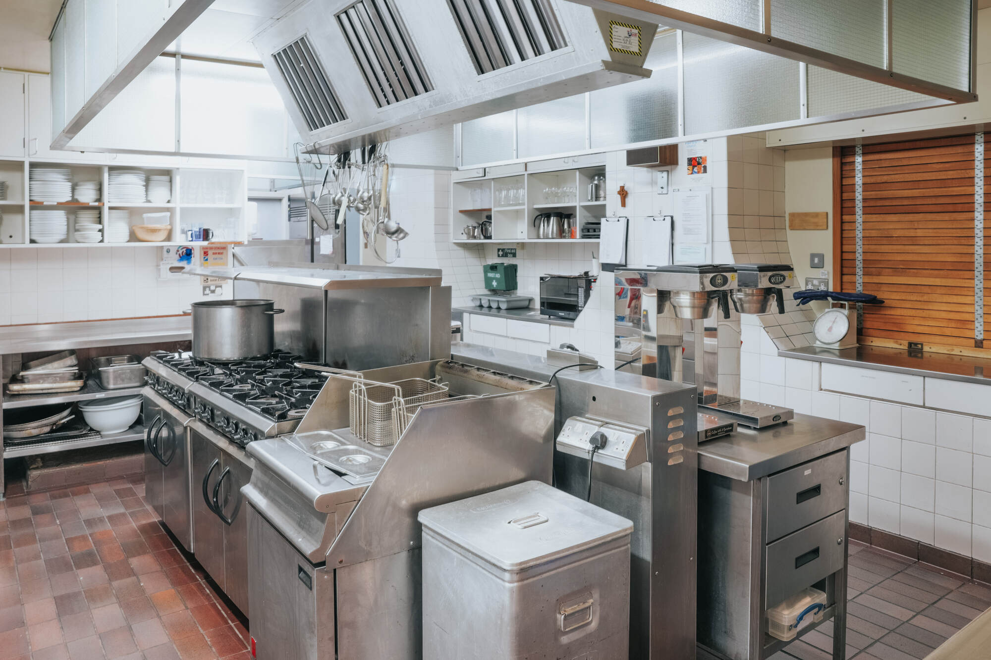 The kitchen at All Souls Langham Place.