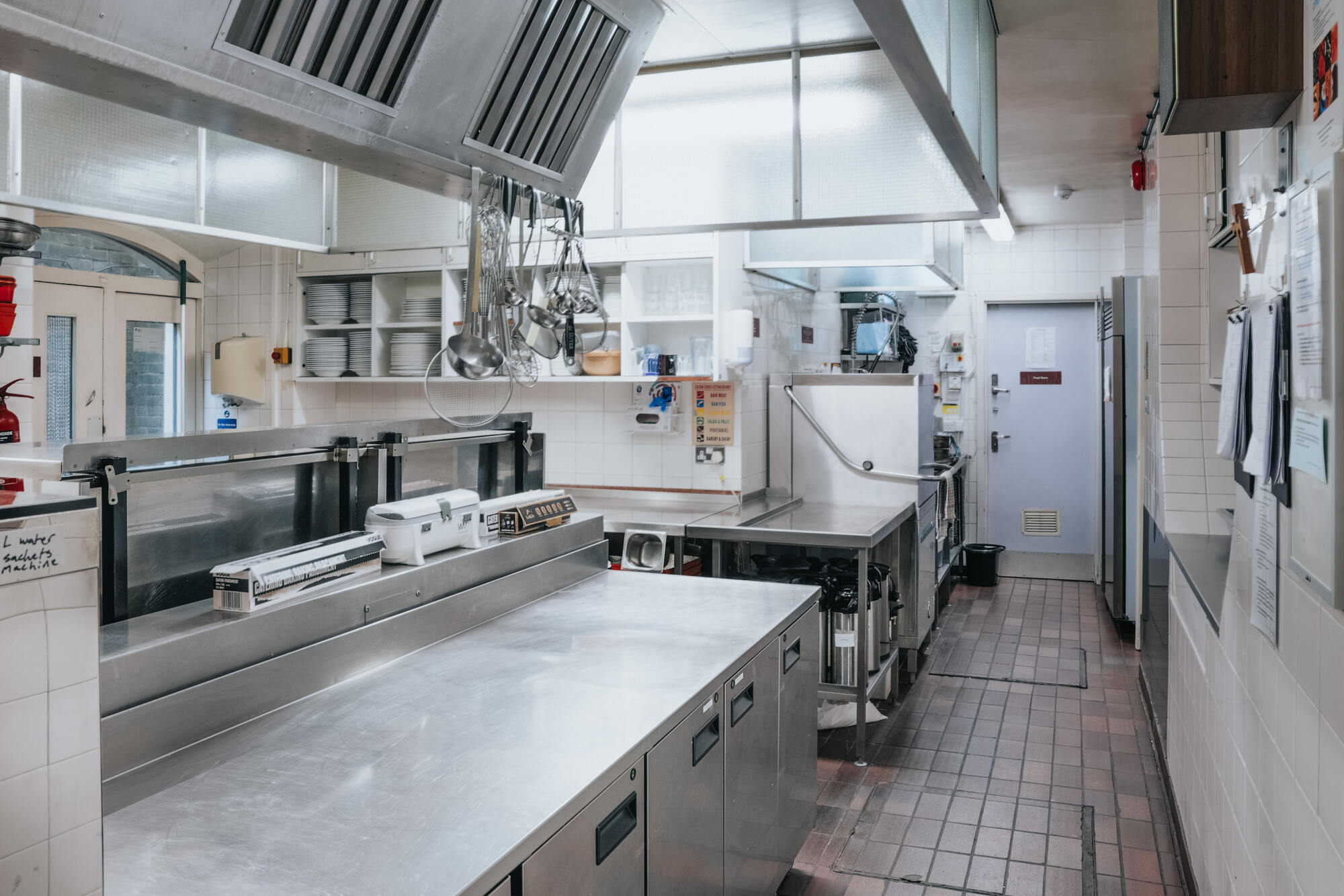 The kitchen at All Souls Langham Place.