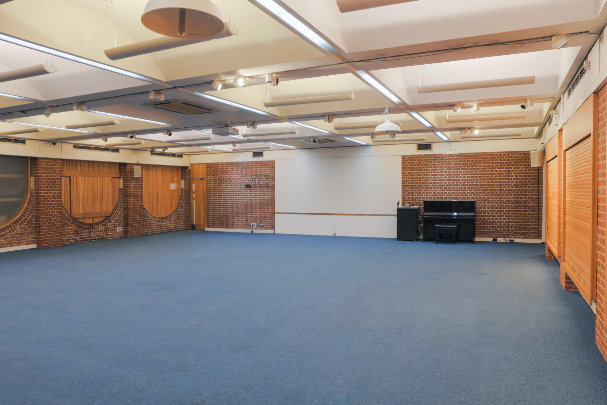 The Waldegrave Hall at All Souls Langham Place, set up as an empty room.
