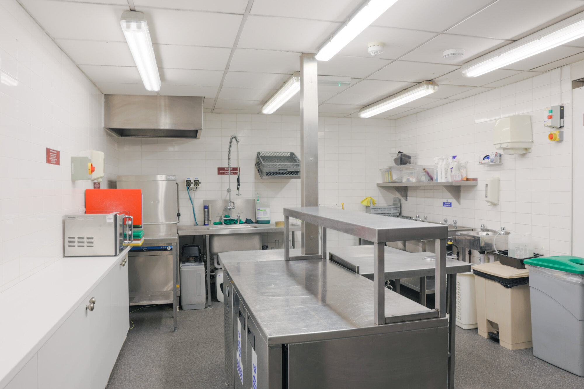 The kitchen at St Paul's Robert Adam Street.