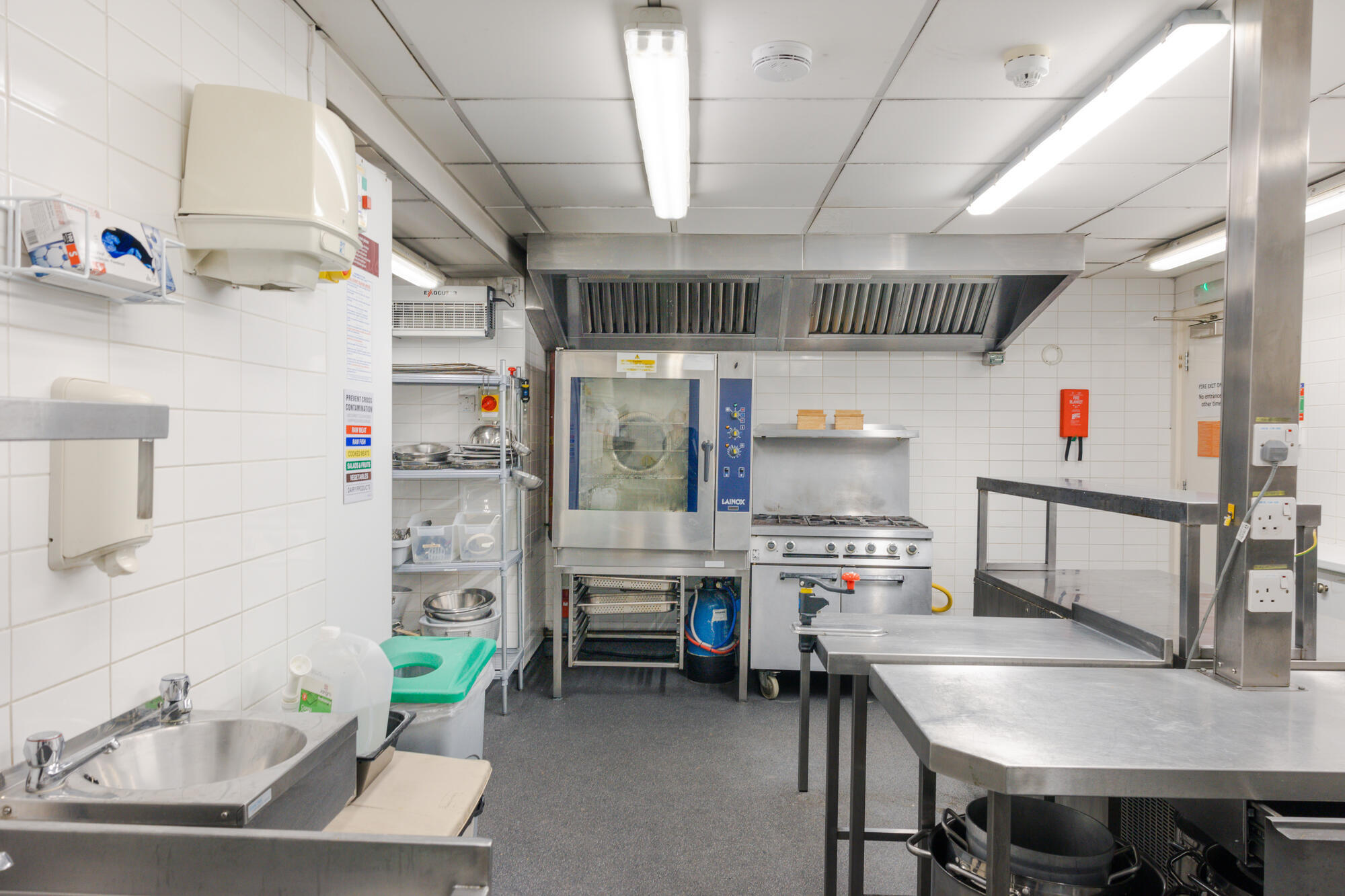 The kitchen at St Paul's Robert Adam Street.